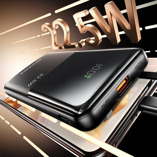 AWEI PowerBank 22 mAh, черен, с дигитален дисплей