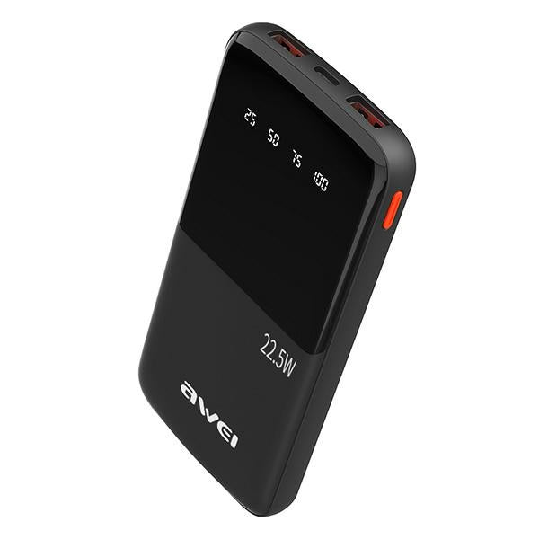 AWEI PowerBank M0 10000 mAh 22.5W, черен