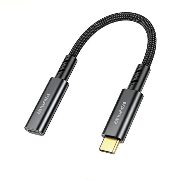 Адаптер AWEI CL-216T USB-C/USB-C, черен