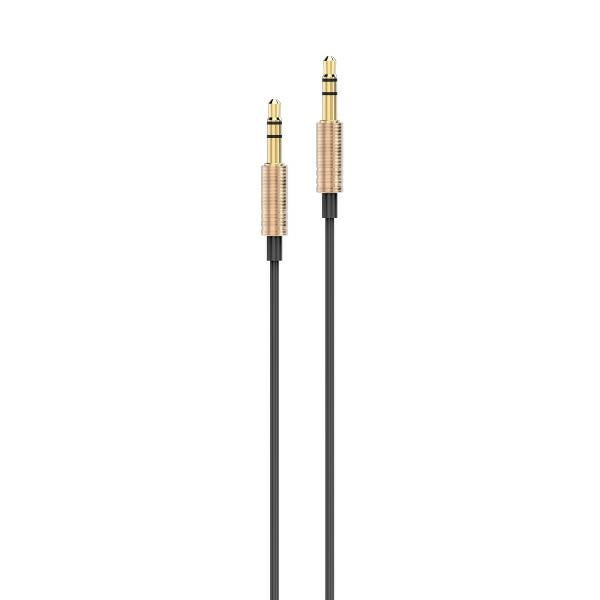 AWEI кабел AUX-001 jack 3,5 - jack 3,5, златен