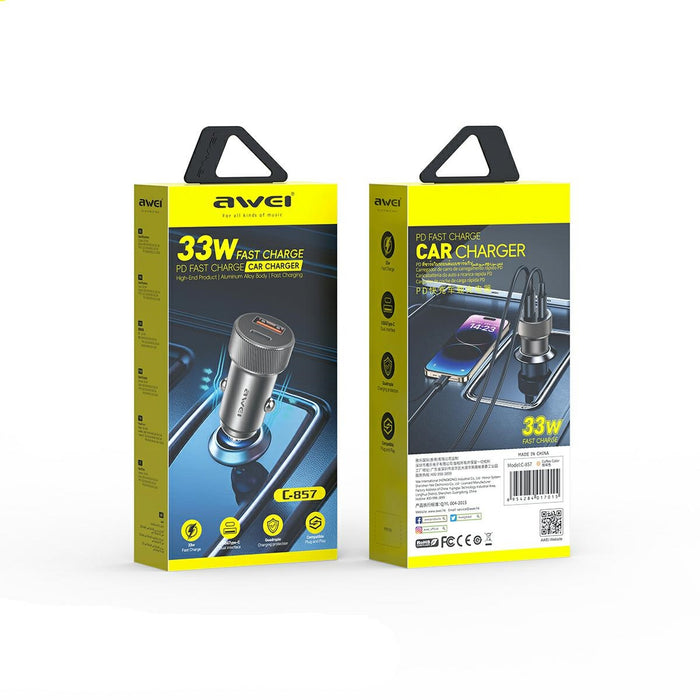 Зарядно AWEI 33W, кафяво