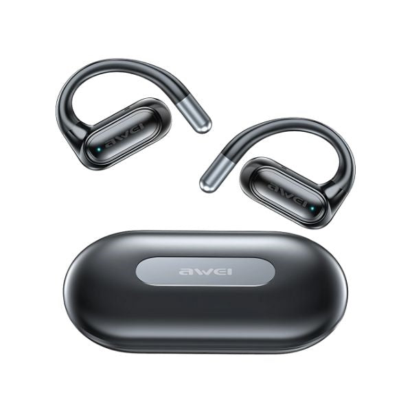 AWEI M0 5.4 OWS T93+ слушалки с станция за докинг, черни