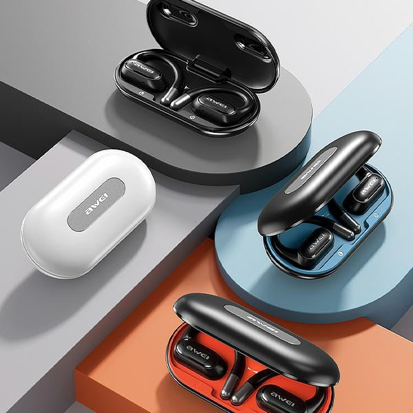 AWEI M0 5.4 OWS T93+ слушалки с станция за докинг, черни
