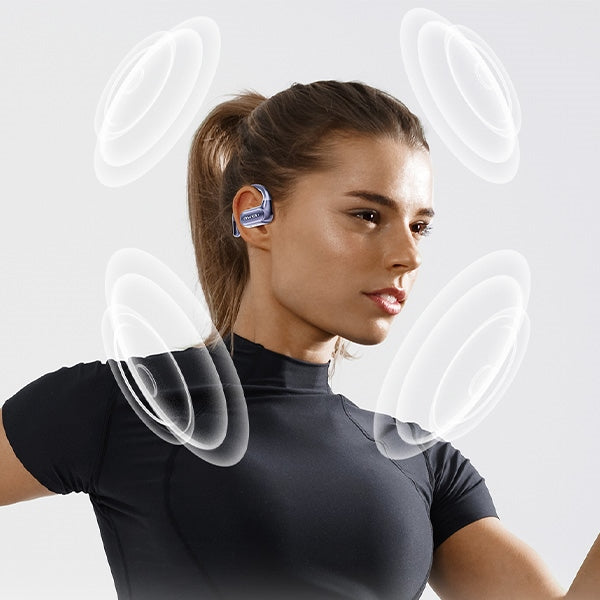 Слушалки AWEI M0 5.4 OWS T93+ с докинг станция, бели