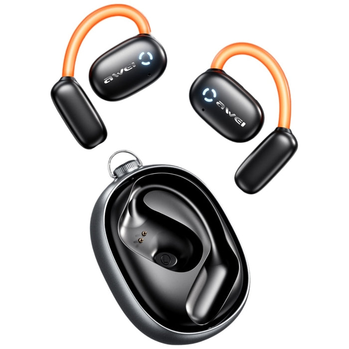 Слушалки AWEI M1 5.4 ANC + докинг станция, черни