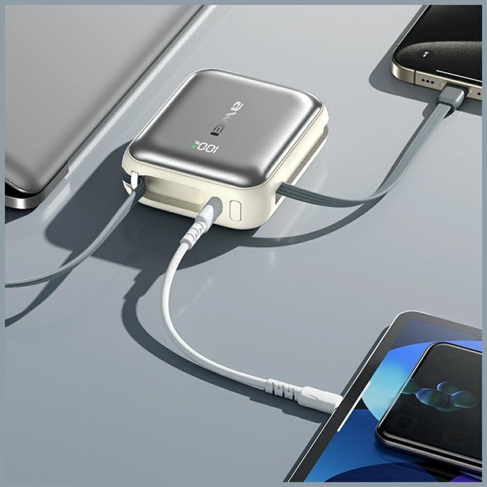 Powerbank AWEI C03 45W, сребристен