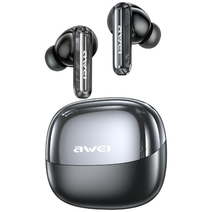 Безжични слушалки AWEI T229 ANC AI със докинг станция, галванизирана, gunmetal