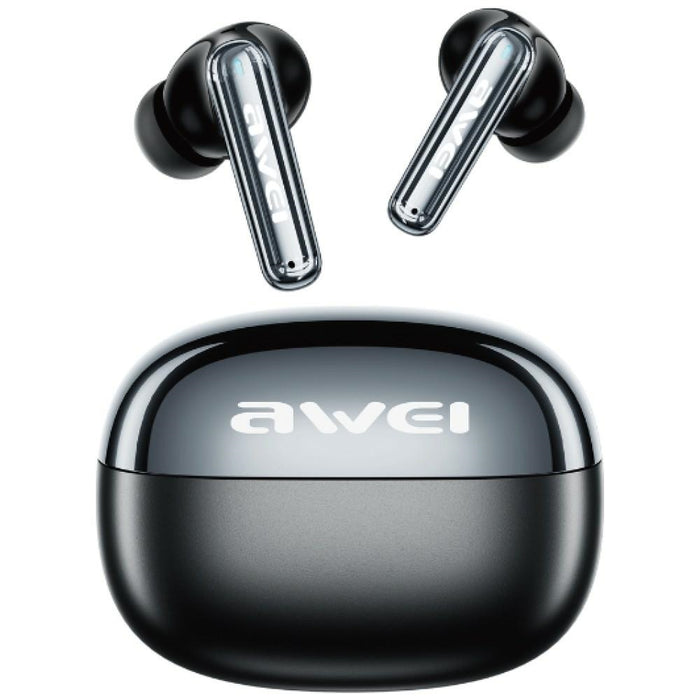 Безжични слушалки AWEI T92 ANC Pro+ със докинг станция, черни