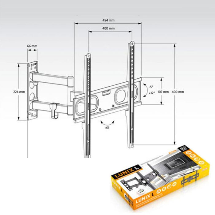 Поставка за телевизор Axil AC0592E 26"-60" 30 Kg 60" 26" 30 Kg