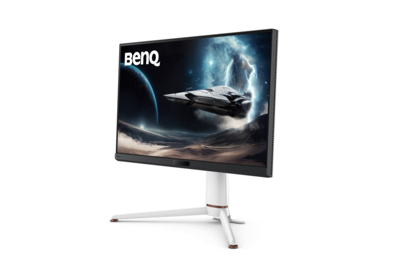 BenQ MOBIUZ EX271U, 27", 4K UHD, IPS, 1ms GtG, 165Hz, 120Hz за конзола с eARC, Color Shuttle, FreeSync Premium, BI+ Gen2, HDRi и HDR400, Quickit, 1200:1, 95% P3, 400 нита, USB-C (DP ал. PD 65W), USB хъб, HDMI 2.1, DP, регулиране на височината 100 мм, бял