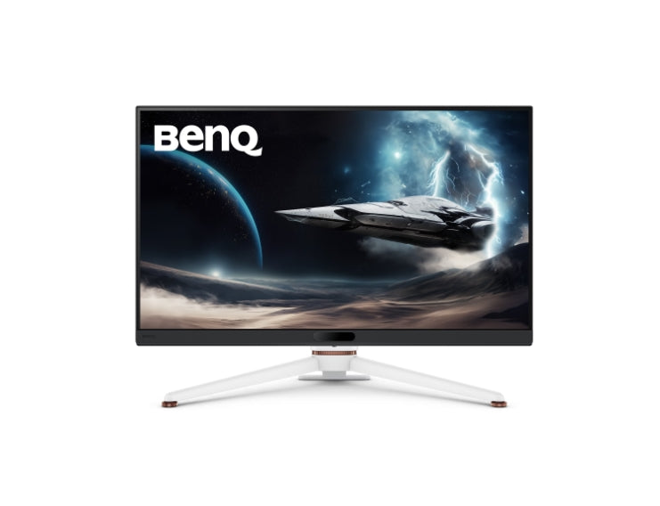 BenQ MOBIUZ EX271U, 27", 4K UHD, IPS, 1ms GtG, 165Hz, 120Hz за конзола с eARC, Color Shuttle, FreeSync Premium, BI+ Gen2, HDRi и HDR400, Quickit, 1200:1, 95% P3, 400 нита, USB-C (DP ал. PD 65W), USB хъб, HDMI 2.1, DP, регулиране на височината 100 мм, бял