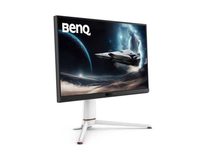 BenQ MOBIUZ EX271U, 27", 4K UHD, IPS, 1ms GtG, 165Hz, 120Hz за конзола с eARC, Color Shuttle, FreeSync Premium, BI+ Gen2, HDRi и HDR400, Quickit, 1200:1, 95% P3, 400 нита, USB-C (DP ал. PD 65W), USB хъб, HDMI 2.1, DP, регулиране на височината 100 мм, бял