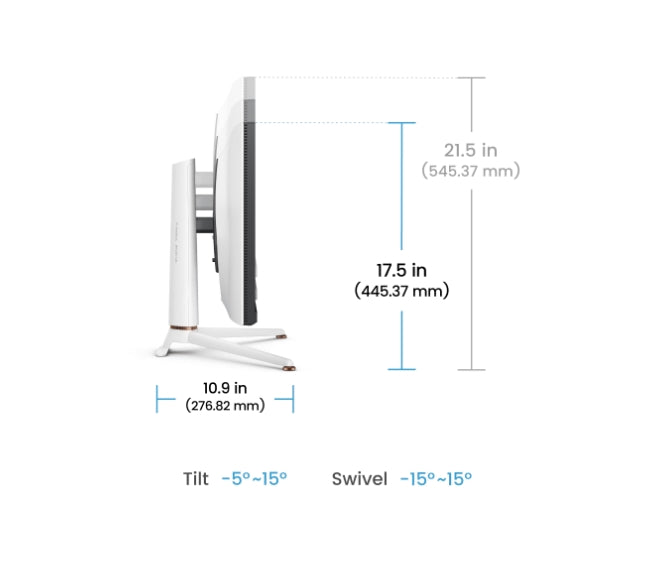 BenQ MOBIUZ EX271U, 27", 4K UHD, IPS, 1ms GtG, 165Hz, 120Hz за конзола с eARC, Color Shuttle, FreeSync Premium, BI+ Gen2, HDRi и HDR400, Quickit, 1200:1, 95% P3, 400 нита, USB-C (DP ал. PD 65W), USB хъб, HDMI 2.1, DP, регулиране на височината 100 мм, бял