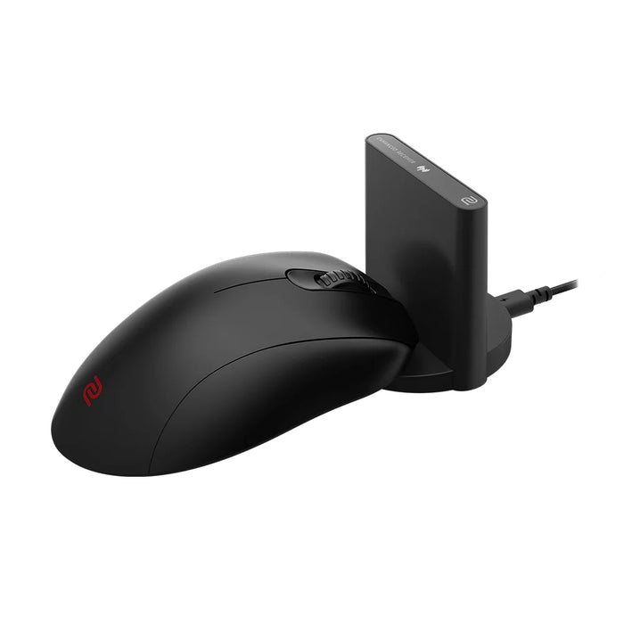 Безжична мишка BenQ ZOWIE EC3-CW за електронни спортове, размер S, 79g, до 1000 Hz, до 3200 DPI, 3370 сензор, асиметричен ергономичен дизайн с по-къса обща дължина, намалено тегло, 24-стъпково колело за превъртане, без драйвер, plug and play, вдъхновена о