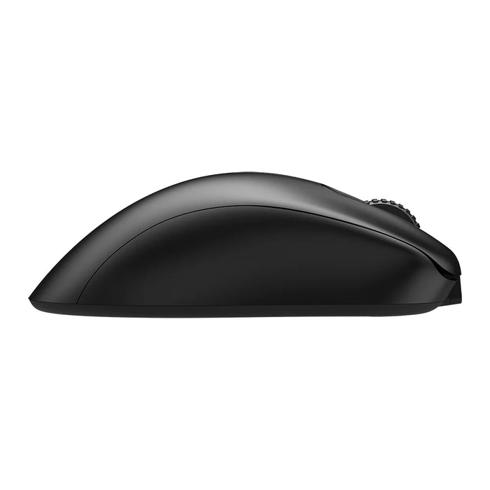 Безжична мишка BenQ ZOWIE EC3-CW за електронни спортове, размер S, 79g, до 1000 Hz, до 3200 DPI, 3370 сензор, асиметричен ергономичен дизайн с по-къса обща дължина, намалено тегло, 24-стъпково колело за превъртане, без драйвер, plug and play, вдъхновена о