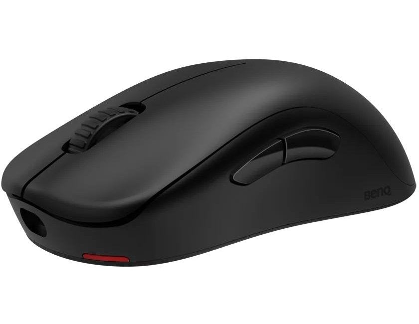 Безжична мишка BenQ ZOWIE U2 за електронни спортове, размер M, 60 g, до 1000 Hz, до 3200 DPI, симетричен дизайн, извита навътре от двете страни за гъвкавост по време на движение под различни ъгли, безжичен дизайн с подобрен приемник, без водач, plug and p