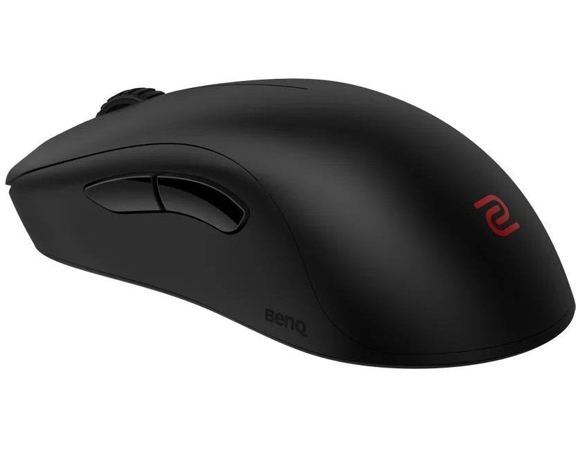 Безжична мишка BenQ ZOWIE U2 за електронни спортове, размер M, 60 g, до 1000 Hz, до 3200 DPI, симетричен дизайн, извита навътре от двете страни за гъвкавост по време на движение под различни ъгли, безжичен дизайн с подобрен приемник, без водач, plug and p
