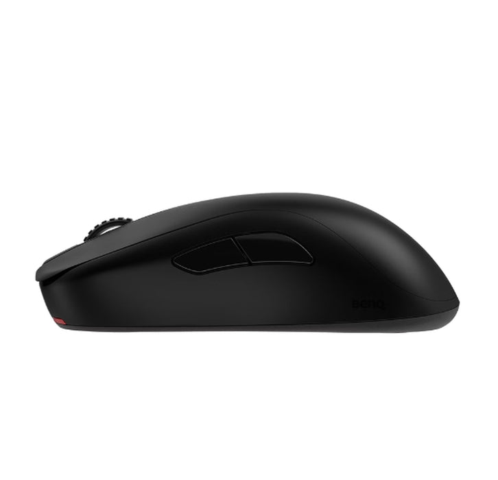 BenQ ZOWIE S2-DW 4K безжична мишка за електронни спортове, размер S, 65g, до 4000 Hz, до 3200 DPI, симетричен дизайн, по-къси общи със странични извивки за стабилно проследяване, безжична с 4K подобрен приемник, захранвана от спортна наука, без драйвер, p