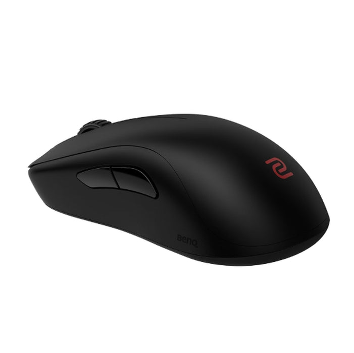 BenQ ZOWIE S2-DW 4K безжична мишка за електронни спортове, размер S, 65g, до 4000 Hz, до 3200 DPI, симетричен дизайн, по-къси общи със странични извивки за стабилно проследяване, безжична с 4K подобрен приемник, захранвана от спортна наука, без драйвер, p