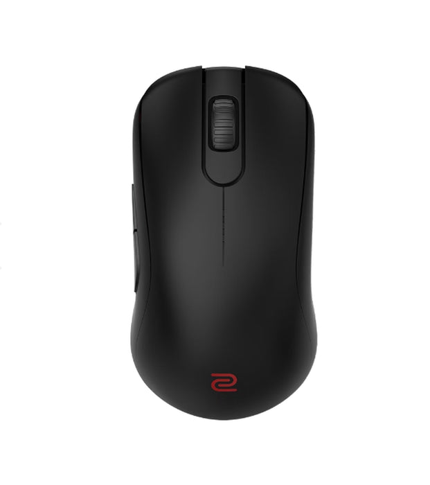 BenQ ZOWIE S2-DW 4K безжична мишка за електронни спортове, размер S, 65g, до 4000 Hz, до 3200 DPI, симетричен дизайн, по-къси общи със странични извивки за стабилно проследяване, безжична с 4K подобрен приемник, захранвана от спортна наука, без драйвер, p