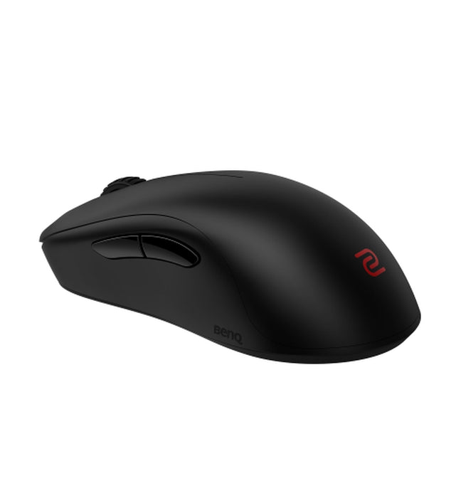 BenQ ZOWIE U2-DW 4K безжична мишка за електронни спортове, размер M, 60 g, до 4000 Hz, до 3200 DPI, симетричен дизайн, извити навътре от двете страни за гъвкавост по време на движение под различни ъгли, безжична с 4K подобрен приемник, без драйвер, plug a