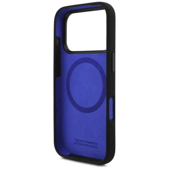 Силиконов калъф BMW M Silicon Logo MagSafe за iPhone 17 Pro, черен