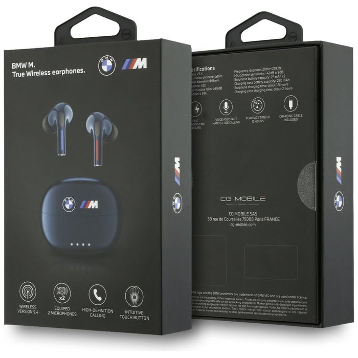 Слушалки BMW Bluetooth TWS Printed Logo, тъмносини