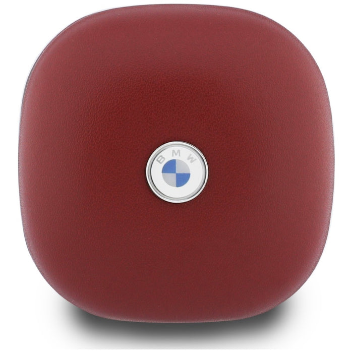 Слушалки BMW Bluetooth TWS Leather Metal Logo ENC, червени