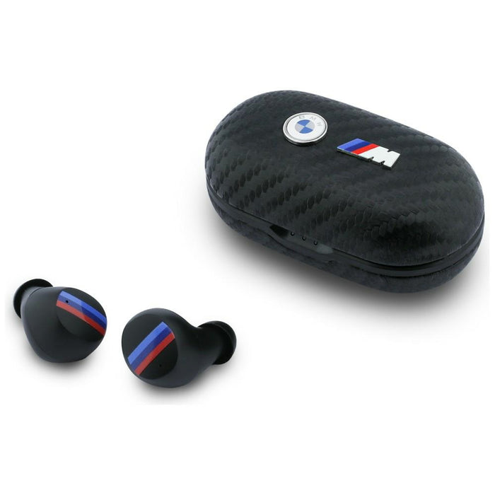 Слушалки BMW Bluetooth TWS Carbon Metal Logo ENC, черни