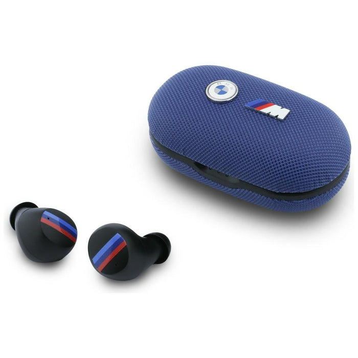 Слушалки BMW Bluetooth TWS Metal Logo с ENC, синьо