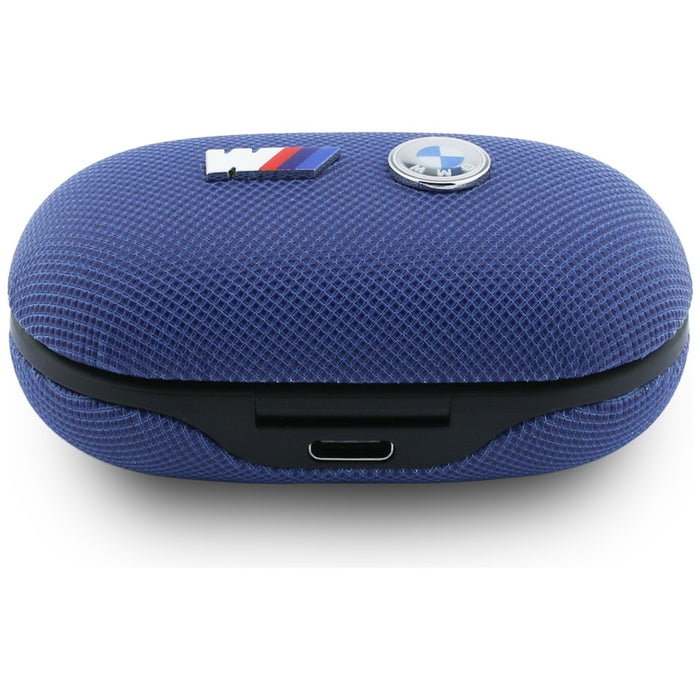 Слушалки BMW Bluetooth TWS Metal Logo с ENC, синьо