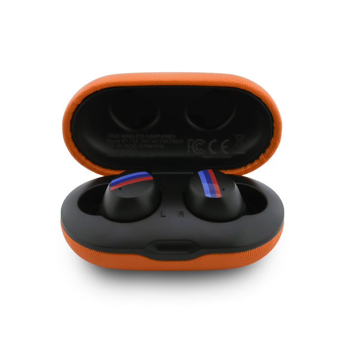 Слушалки BMW Bluetooth TWS с ENC, оранжеви