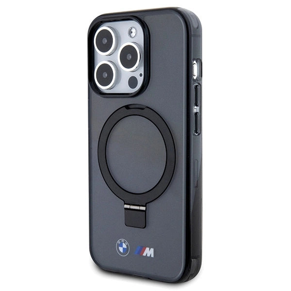Калъф BMW Ring Stand M Collection MagSafe за iPhone 15 Pro - черен