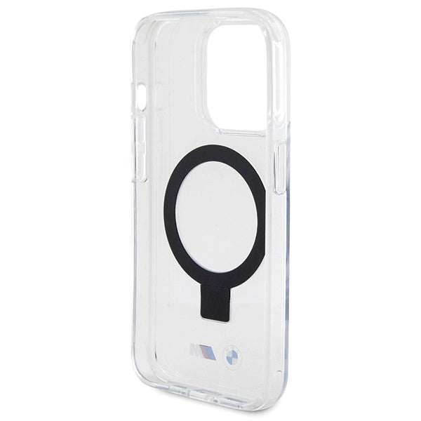 Калъф BMW Ring Stand M Collection MagSafe за iPhone 15 Pro - прозрачен