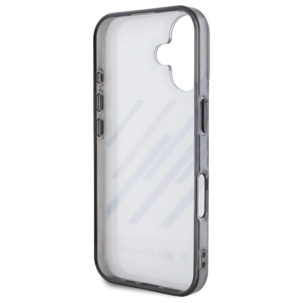 Калъф за iPhone 16 BMW Motosport IML Random Stripes - сив