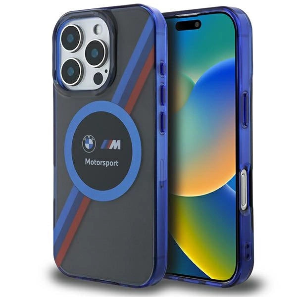 Калъф BMW Motosport IML Circle MagSafe за iPhone 16 Pro Max - черен