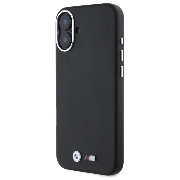 BMW M Smooth Full Wrapped Metal MagSafe Case за iPhone 16 Plus - черен