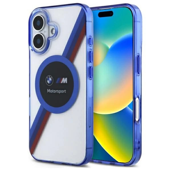 Калъф BMW Motosport IML Circle MagSafe за iPhone 16 - прозрачен
