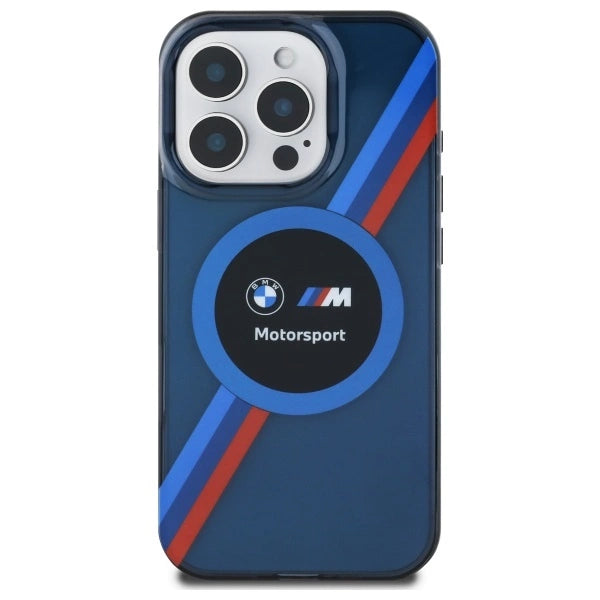 Калъф BMW Motosport IML Circle MagSafe за iPhone 16 Pro Max - Navy Blue