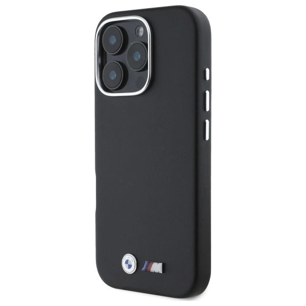 BMW M Smooth Full Wrapped Metal MagSafe Case за iPhone 16 Pro Max - черен