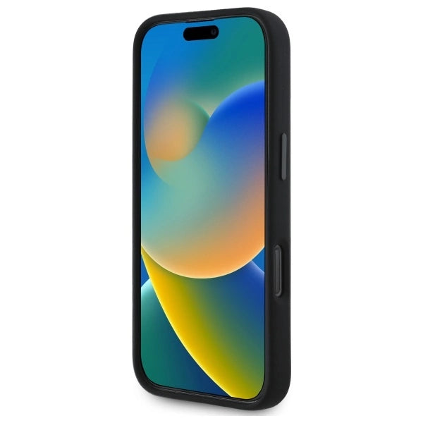 Силиконов калъф BMW Random Lines MagSafe за iPhone 16 Pro Max - черен