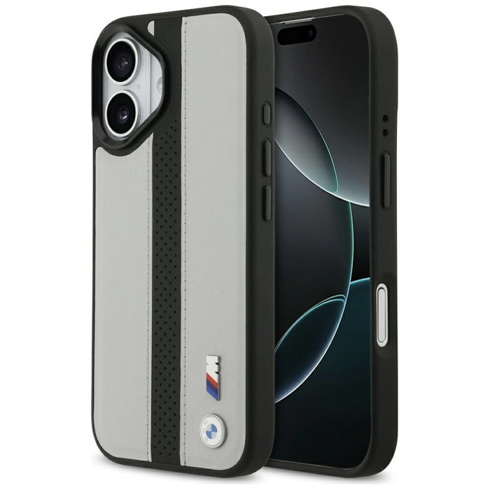 BMW M Perforated Stripe Logo MagSafe Case за iPhone 17 - сив