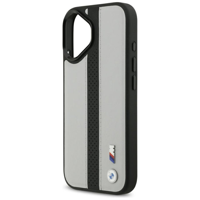 BMW M Perforated Stripe Logo MagSafe Case за iPhone 17 - сив