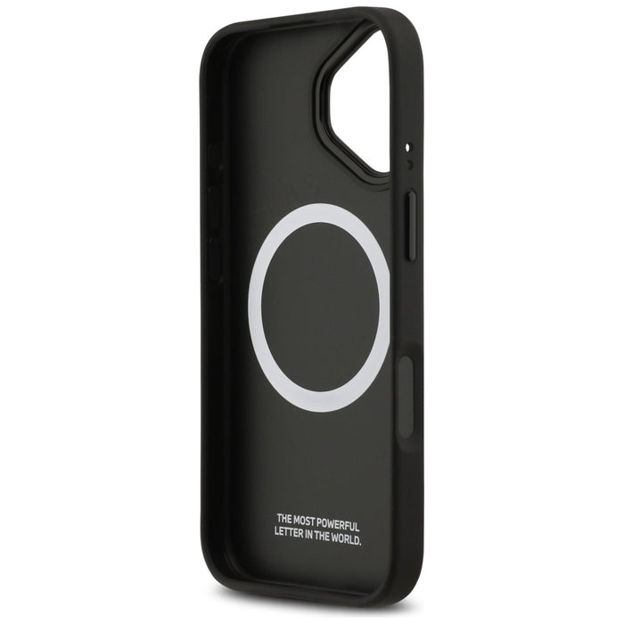 Калъф MagSafe с лого BMW M Carbon за iPhone 17 - син