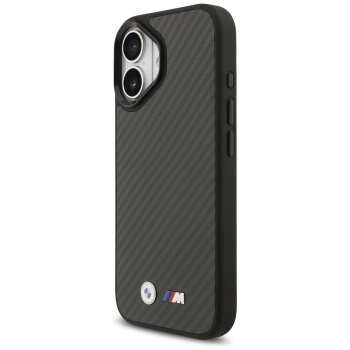 Калъф BMW M Kevlar Matt MagSafe за iPhone 17 - черен