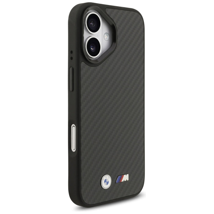 Калъф BMW M Kevlar Matt MagSafe за iPhone 17 - черен
