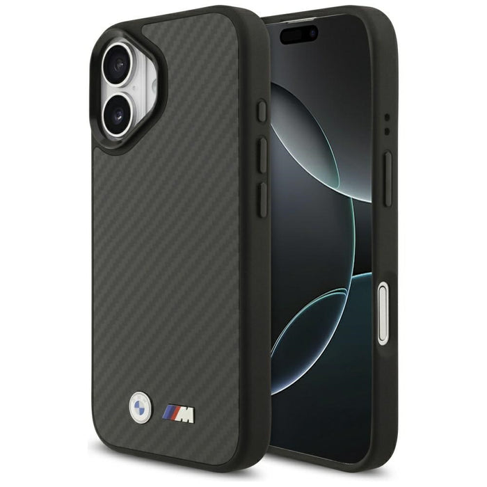 Калъф BMW M Kevlar Matt MagSafe за iPhone 17 - черен