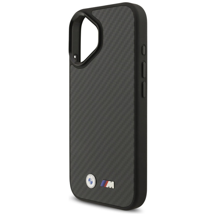 Калъф BMW M Kevlar Matt MagSafe за iPhone 17 - черен