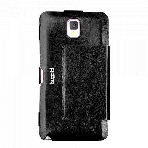 Тънък кожен калъф Bugatti UltraThin Geneva за N9000 Note308396, черен