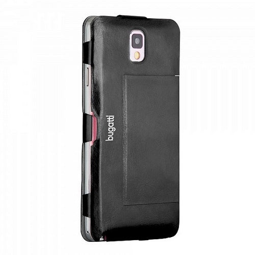 Тънък кожен калъф Bugatti UltraThin Geneva за N9000 Note308396, черен